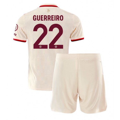 Fotbalové Dres Bayern Munich Raphael Guerreiro #22 Dětské Alternativní 2024-25 Krátký Rukáv (+ trenýrky)